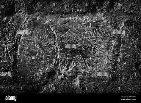 Ancient Graffiti of Galley Ship in Prison Cell Stock Photo - Alamy