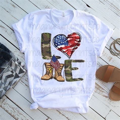 Support Our Troops Sublimation Design Military Design Dtg Etsy