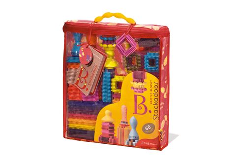 B. Creative - Bristle Blocks Stackadoos 68 pieces I The Montessori Room