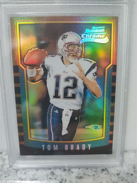 2000 Bowman Chrome Refractor Tom Brady ROOKIE RC 236 PSA 9 MINT EBay