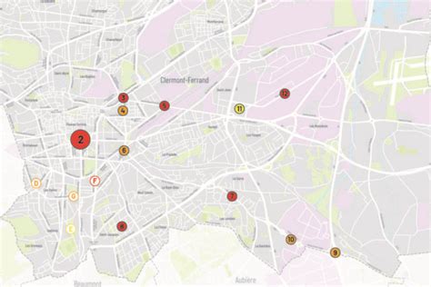 CARTE Clermont Ferrand voici les nombreux chantiers qui démarrent