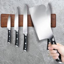 HOSHANHO Magnetic Knife Strips Magnetic Knife Holder For Wall Acacia