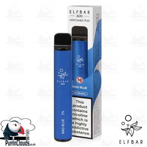 Mad Blue ELFBAR 600 Disposable Pod Puffin Clouds Ltd