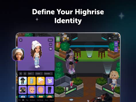 Highrise Avatar Chat Play App Voor IPhone IPad En IPod Touch