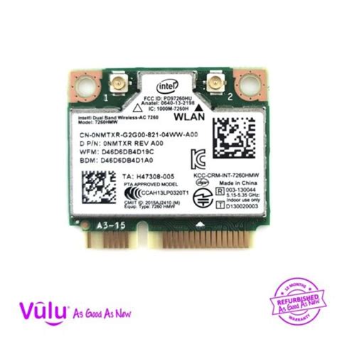 Intel Dual Band Wireless Ac Hmw Wifi Card Mini Pci E Mbps