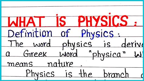 Physics Definition Types Topics Importance Facts 51 Off