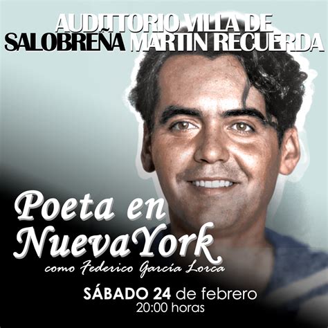 VENTA DE ENTRADAS Poeta en Nueva York como Federico García Lorca