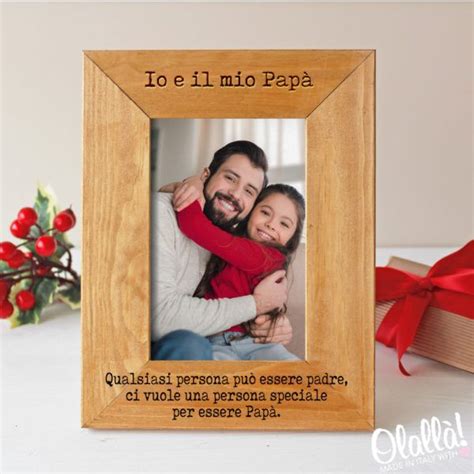 Cornice In Legno Personalizzata Con Dedica Regalo Natale Pap Primo