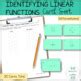 Algebra Identifying Linear Functions Differentiated Card Sort Activity