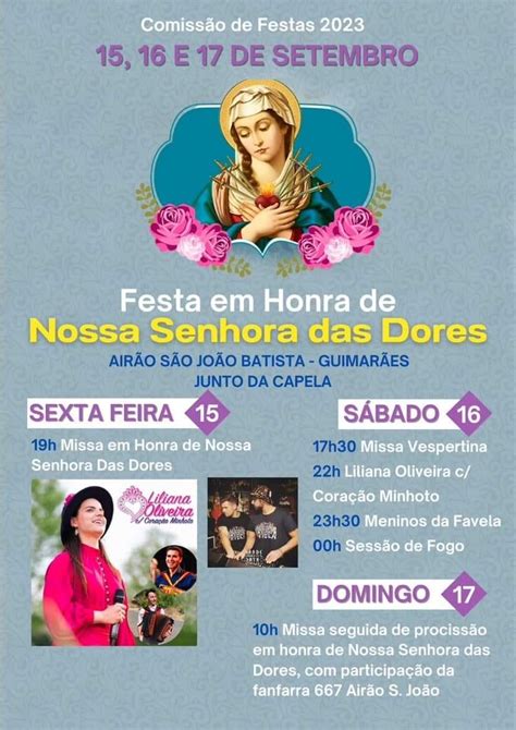 Festas em honra da Senhora das Dores em Airão S João União das