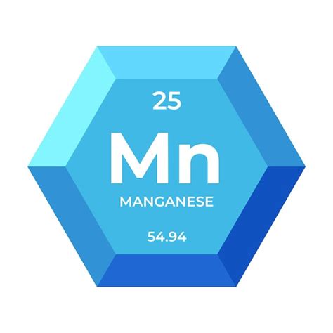 Premium Vector Manganese Is Chemical Element Number 25 Of The