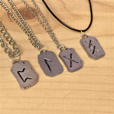 Viking Rune Necklace Initiation Perthro Rune Cycles Laguz Rune Love