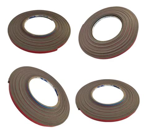 3 Rollos Cinta Doble Cara 6mm Ancho 5mts Largo 2mm Espesor Meses Sin