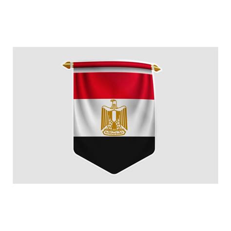 Egypt Flag Pennant Decalshouse