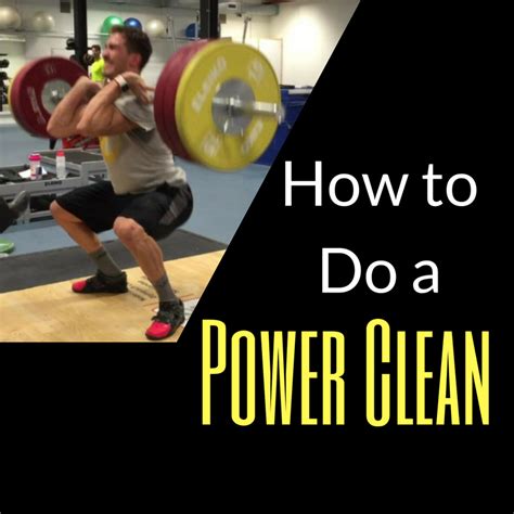 Power Clean How To Do A Power Clean Christian Bosse