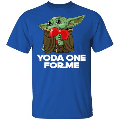 Baby Yoda Hug Heart Yoda One For Me Shirt