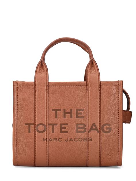 Marc Jacobs The Mini Tote Leather Bag Argan Oil Luisaviaroma