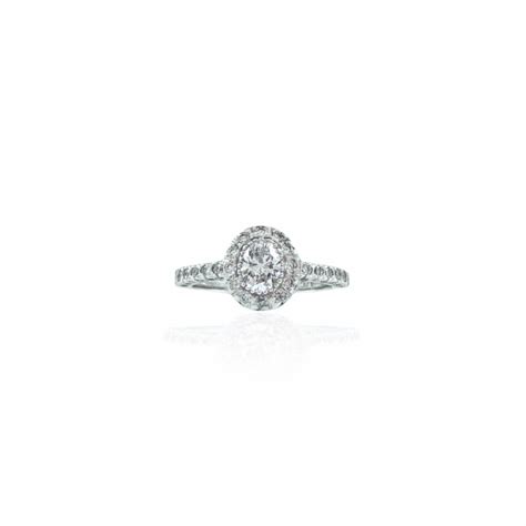 Oval Diamond Halo Ring | Jupiter Jewelry Inc