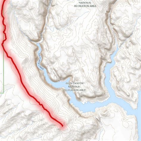 Ticaboo Mesa North Lake Powell Utah Map By Trusted Trail Maps Inc