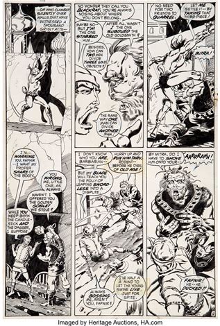 Barry Smith And Sal Buscema Conan The Barbarian 6 Story Page 2 Original