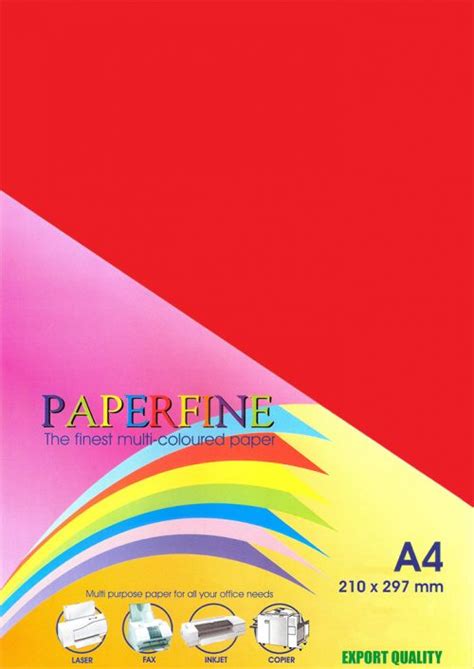 Paperfine Kertas Hvs Warna Red Pt Ekspresindo Global Utama