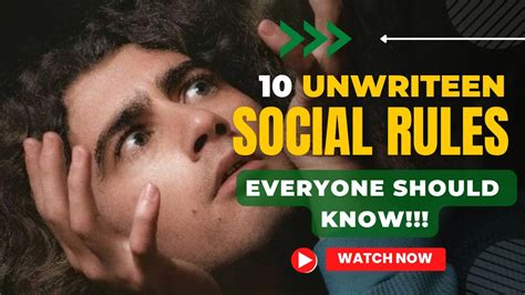 10 Unwritten Social Rules Everyone Should Know Socialrules