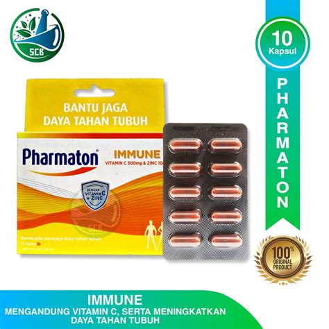 Jual Pharmaton Immune Kapsul Vitamin C Mg Zinc Bantu Jaga