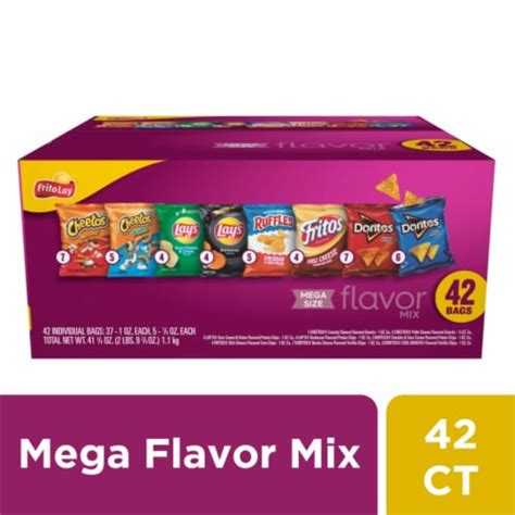 Frito Lay® Mega Size Flavor Mix Chips Variety Pack 42 Ct 1 Oz