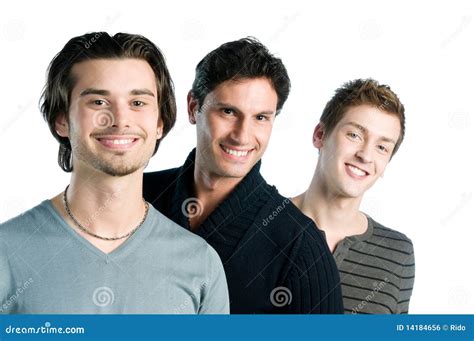 Three Happy Friends Standing Together Royalty Free Stock Image Image