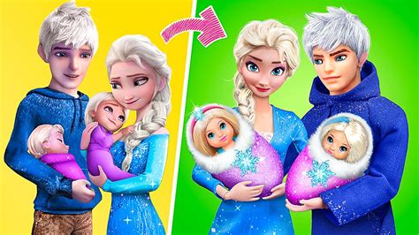 Elsa ve Jack Frost 10 KENDİN YAP TARZI Frozen YouTube