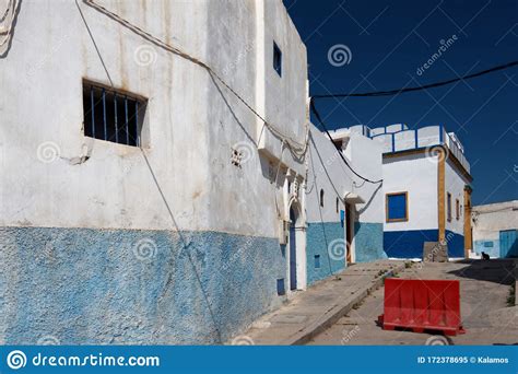 Streets Of Kasbah Oudaia In Rabat Editorial Image Image Of Blossom