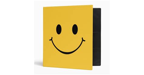 Happy Smiley Face Binder Zazzle