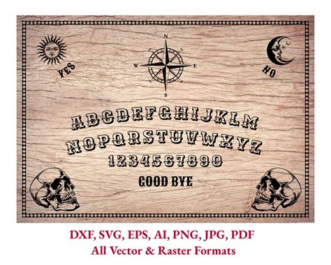 Ouija Board Svg Ouija Spirit Board Spirit Talking Board Svg Ouija Svg