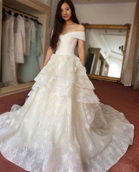 Cute Korean Wedding Dress Ideas Style Female