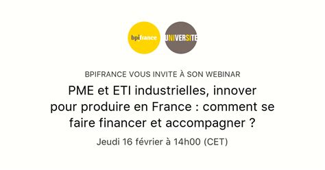 Pme Et Eti Industrielles Innover Pour Produire En France Comment Se