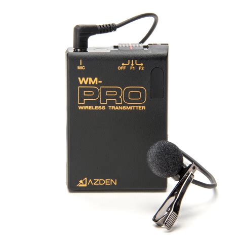 AZDEN Wireless Mono Transmitter and Lav Microphone - ALZO Digital