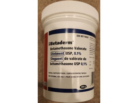 Betaderm Betamethasone Valerate Ointment 01 454 G Taro Rx