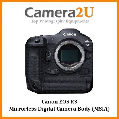 Canon EOS R3 Mirrorless Digital Camera Body MSIA Camera2u Malaysia