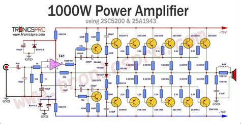 Amplifier Circuit Diagram 1000w 1000w Amplifier Circuit Usin