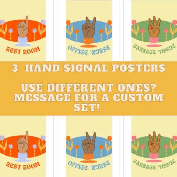 Hand Signal Posters by Triumph in Title I | TPT