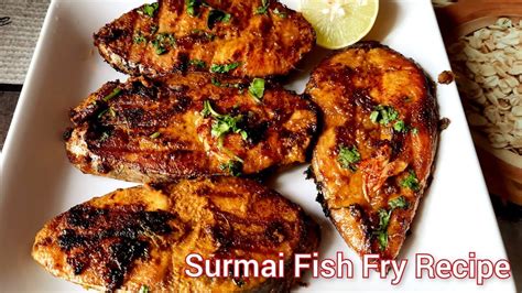 Surmai Fish Fry Recipefish Fry Recipeeasy Fish In Green Masala Recipe