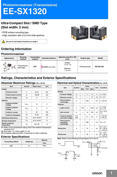 EE SX1320 对射式光电传感器 佰典旺 集團 有限公司