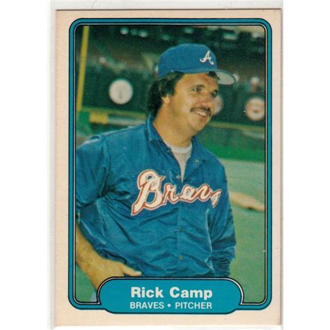 Fleer Baseball Card Rick Camp Royals On Ebid United States