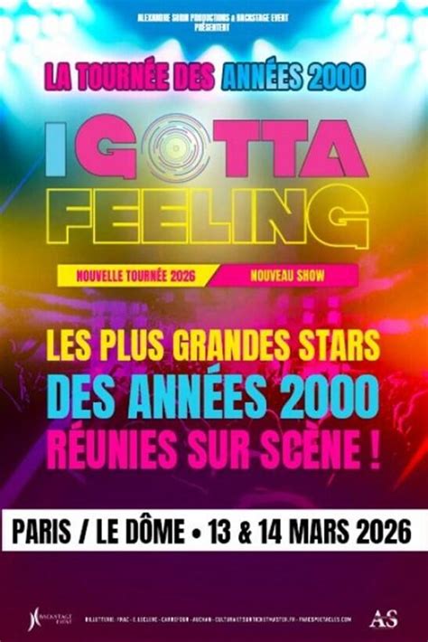 I GOTTA FEELING Places de concert Billet Réservation