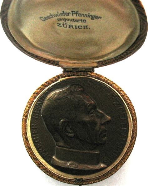 Schweiz Medaillen Specher Von Bernegg Swiss Medal Bronze Mm