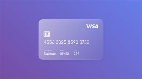 Glassmorphism Credit Card Figma