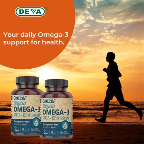 Deva Vegan Omega 3 Dha Epa Supplement Once Per Day Softgel 300 Mg