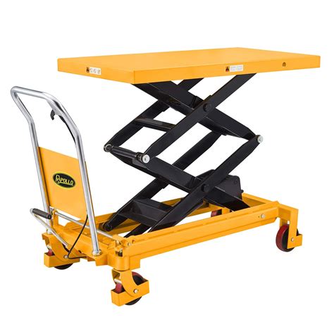 Apollolift Double Scissor Hydraulic Lift Table Cart Lbs Capacity