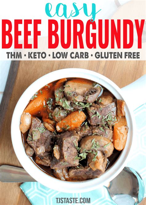 Easy Beef Burgundy • Tjs Taste