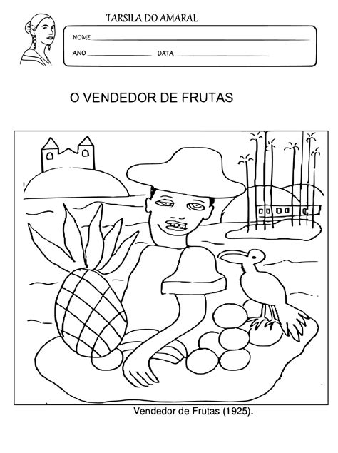 Tarsila Do Amaral O Vendedor De Frutas Releitura1 Atividades Para